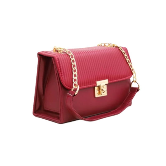 Red Long Strap Shoulder Bag